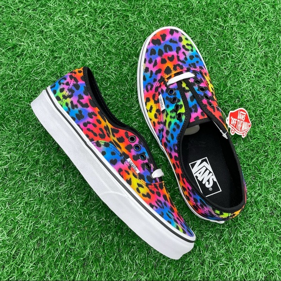 Vans Shoes - Vans Authentic Rainbow Leopard Print